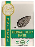 Pride Of India- Natural Sweet Holy Basil Leaf, 0.4oz (11.3gms) Dual Sifter Jar, Pure Indian Tulsi Leaf (Ocimum Sanctum) Offers Best Value