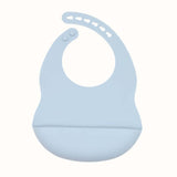 Baby Solid Color Food Grade Silicone Bibs