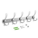 Wall Mount Coat Hook 15 Hooks Stainless Steel Clothes Hangers Rack Robe Hat Towels Hook Coat Rack Hook