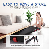 Walking Pad Treadmill Under Desk,Portable Mini Treadmill 265 lbs Capacity with Remote Control,Installation-Free Jogging Machine for Home/Office,Bluetooth and LED Display.