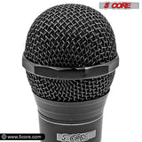 5 CORE Karaoke Microphone Dynamic Vocal Handheld Mic Pair Cardioid Unidirectional Microfono w On and Off Switch Includes XLR Audio Cable Mic Holder PM 757 2 PCS