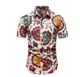 Mens Hawaiian Shirt Short Sleeve Button Down Shirts