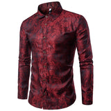 Mens Shirt Long Sleeve Dress Shirt Button Down Casual Slim Fit