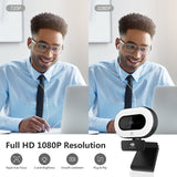 Z-EDGE ZW560D Full HD 1080P Webcam Auto Focus Web Camera for PC/Desktop/Laptop