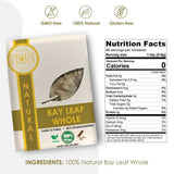 Pride Of India Natural Bay Leaf Whole- 1 oz (29 gm) Resealable Pouch- Certified Pure & Premium Quality Whole Spice - Best used in Soups, Meats, Fish, Tacos etc- Offers Best Value for Money