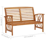 4 Piece Patio Lounge Set Solid Acacia Wood