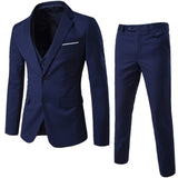 Mens 3-Piece Suit Slim Fit Formal Jacket Set