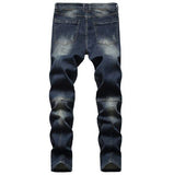 Mens Stretch Straight Fit Denim Jeans