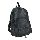 Eastsport Unisex Mesh Bungee Backpack with Padded Shoulder Straps, Graphite & Camouflage