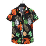 Mens Hawaiian Shirt Casual Short Sleeve Button Down Shirts Aloha Shirt