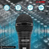 5 CORE Karaoke Microphone Dynamic Vocal Handheld Mic Pair Cardioid Unidirectional Microfono w On and Off Switch Includes XLR Audio Cable Mic Holder PM 757 2 PCS