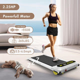 Under Desk Treadmill for Home Portable Walking Pad Treadmill Foldable with 265LBS Capacity Walking Jogging Running Machine for Office Small Space with LED Display Installation