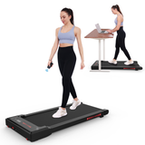 Walking Pad Treadmill Under Desk,Portable Mini Treadmill 265 lbs Capacity with Remote Control,Installation-Free Jogging Machine for Home/Office,Bluetooth and LED Display.