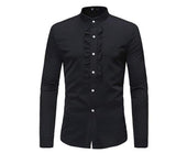 Mens Hipster Casual Slim Fit Long Sleeve Button Down Dress Shirts