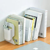 Retractable Bookend Book Stand Multifunction Book Folder Bookshelf With Pen Holder