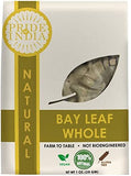 Pride Of India Natural Bay Leaf Whole- 1 oz (29 gm) Resealable Pouch- Certified Pure & Premium Quality Whole Spice - Best used in Soups, Meats, Fish, Tacos etc- Offers Best Value for Money