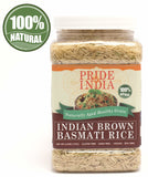 Pride Of India - Extra Long Brown Basmati Rice - Naturally Aged Healthy Grain