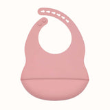 Baby Solid Color Food Grade Silicone Bibs