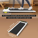 Under Desk Treadmill for Home Portable Walking Pad Treadmill Foldable with 265LBS Capacity Walking Jogging Running Machine for Office Small Space with LED Display Installation