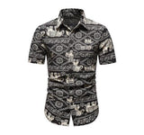 Mens Hawaiian Shirt Short Sleeve Button Down Shirts