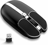 Smooth touch Mouse Wireless USB Noiseless Click for PCMac Laptop Windows Office