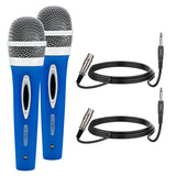 5 CORE 2 Pack Handheld Microphone Unidirectional Vocal Dynamic Cardioid Mic with Detachable 10ft XLR Cable, Clip, Mesh Grille & ON/Off Switch Suited for Speakers, Amp, Karaoke Singing Get in Pair