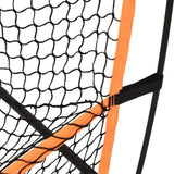 Golf Practice Net Black and Orange 84.6"x42.1"x85" Polyester