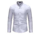 Mens Hipster Casual Slim Fit Long Sleeve Button Down Dress Shirts