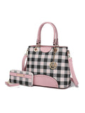 Gabriella Checkers Handbag with Wallet