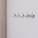 Wall Mount Coat Hook 15 Hooks Stainless Steel Clothes Hangers Rack Robe Hat Towels Hook Coat Rack Hook