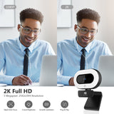 Z-EDGE ZW560S QHD 2K Stream Webcam Auto Focus Web Camera for PC/Desktop/Laptop