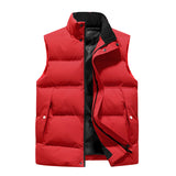 Mens Padded Vest Slim Fit Sleeveless Jacket Waistcoat