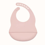 Baby Solid Color Food Grade Silicone Bibs