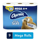 Charmin Ultra Soft Toilet Paper, 9 Mega Rolls