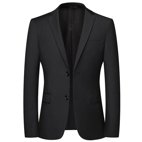 Mens Slim Fit Two Button Blazer Notched Lapel Suit Jackrt