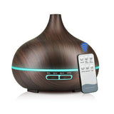 1pc 19.36oz/550ML Electric Aroma Diffuser; Essential Oil Diffuser; Air Humidifier; Ultrasonic Remote Control Color LED Lamp Mist Maker