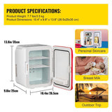 Portable Cooler Compact Mini Refrigerator For Bedroom Office Car Boat Dorm Skincare