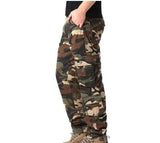 Mens Camouflage Cargo Pants Multi Pockets