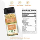 Pride of India – Garlic Minced – Gourmet Seasoning – Ideal for Dips/Sauces/Bread/Salad/Stir-Fries – Ideal Pantry Condiments – Easy to Use