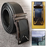 Men's Ratchet Belt Leather Mens Belt With Slide Buckle Ratchet Belts For Men USA