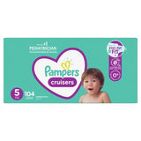 Pampers Cruisers Active Fit Taped Diapers Size 5, 104 Count