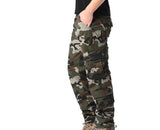 Mens Camouflage Cargo Pants Multi Pockets