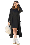 Basic Bae Full Size Open Front Long Sleeve Cover Up