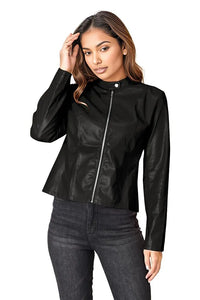 Mock Neck Zip Up Jacket